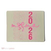 Mom Senior Class Of 2026 Coquette Bow Graduation 2026 Mousepad thumb 0