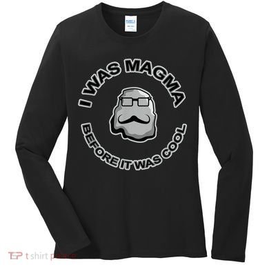 Magma Science Chemistry Geology Funny Igneous Rock Women's Long Sleeve Shirt