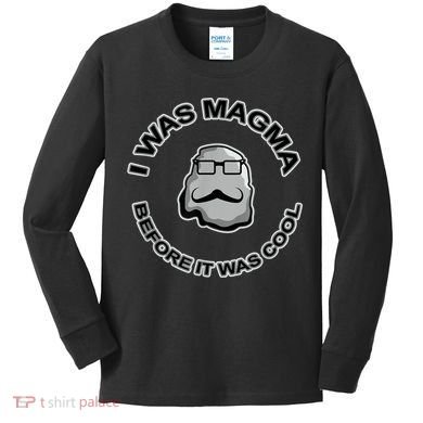 Magma Science Chemistry Geology Funny Igneous Rock Kids Long Sleeve Shirt