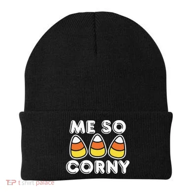 Me So Corny Candy Corn Funny Halloween Beanie