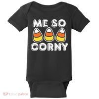 Me So Corny Candy Corn Funny Halloween Baby Bodysuit thumb 0