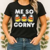 Me So Corny Candy Corn Funny Halloween Women's T-Shirt thumb 2