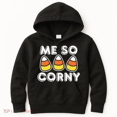 Me So Corny Candy Corn Funny Halloween Kids Hoodie