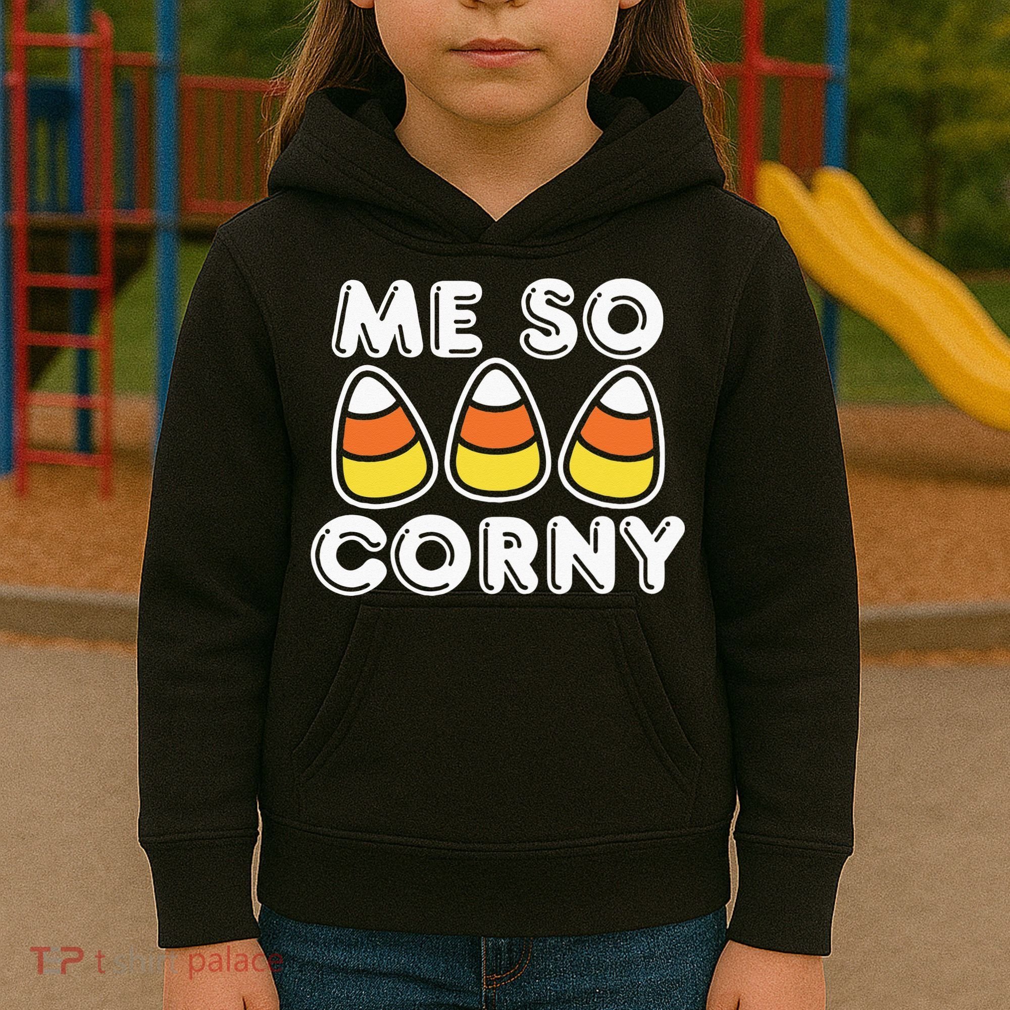 Me So Corny Candy Corn Funny Halloween Kids Hoodie
