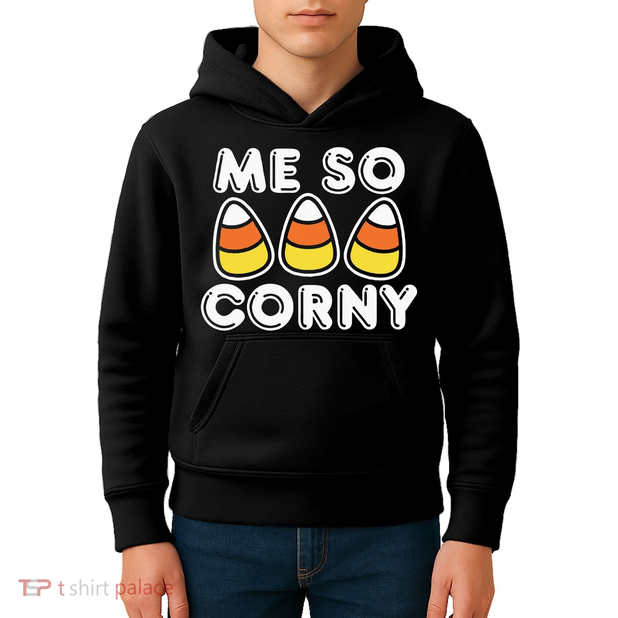 Me So Corny Candy Corn Funny Halloween Kids Hoodie