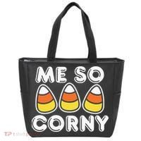 Me So Corny Candy Corn Funny Halloween Tote Bag thumb 0