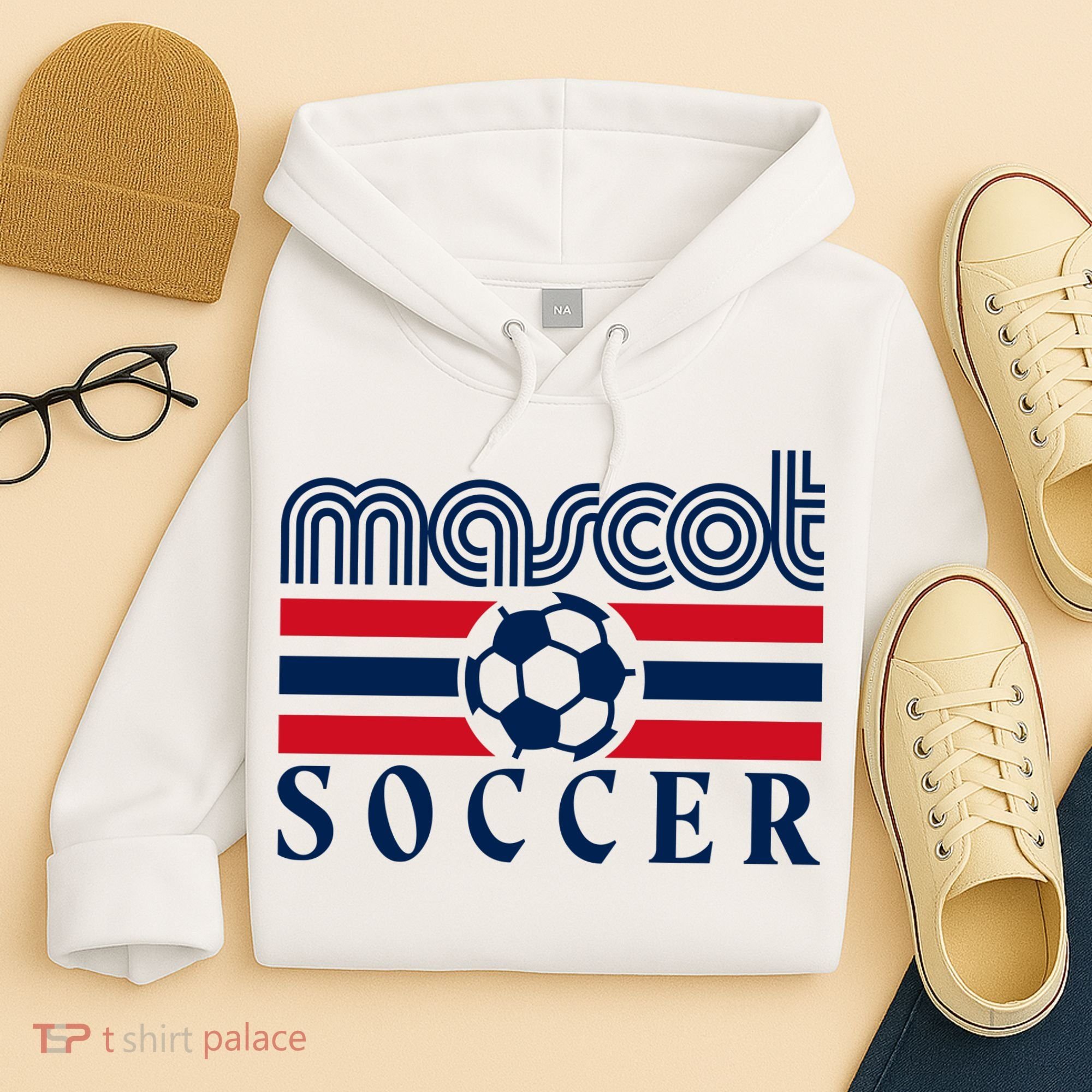 Mascot Soccer Country Fan Hoodie