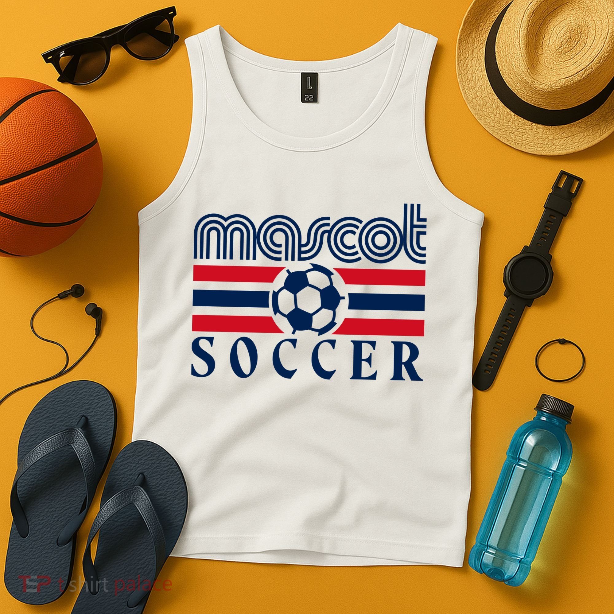 Mascot Soccer Country Fan Tank Top