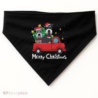 Miniature Schnauzer Christmas Truck Tree Mom Dad Xmas Gift USA-Made Doggie Bandana thumb 0