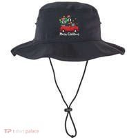 Miniature Schnauzer Christmas Truck Tree Mom Dad Xmas Gift Bucket Hat thumb 0