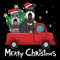 Miniature Schnauzer Christmas Truck Tree Mom Dad Xmas Gift Coffee Mug thumb 5