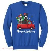 Miniature Schnauzer Christmas Truck Tree Mom Dad Xmas Gift Sweatshirt thumb 0
