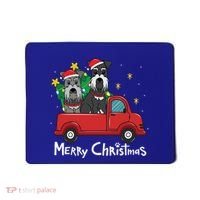 Miniature Schnauzer Christmas Truck Tree Mom Dad Xmas Gift Mousepad thumb 0