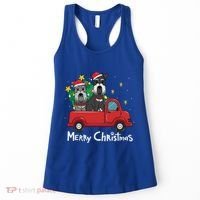 Miniature Schnauzer Christmas Truck Tree Mom Dad Xmas Gift Women's Tank Top thumb 0