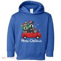 Miniature Schnauzer Christmas Truck Tree Mom Dad Xmas Gift Toddler Hoodie thumb 0