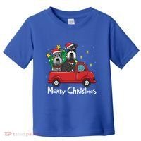 Miniature Schnauzer Christmas Truck Tree Mom Dad Xmas Gift Toddler T-Shirt thumb 0
