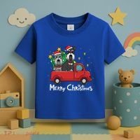 Miniature Schnauzer Christmas Truck Tree Mom Dad Xmas Gift Toddler T-Shirt thumb 3