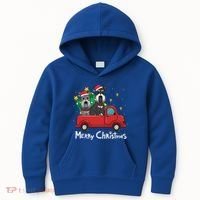 Miniature Schnauzer Christmas Truck Tree Mom Dad Xmas Gift Kids Hoodie thumb 0