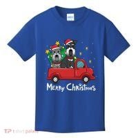 Miniature Schnauzer Christmas Truck Tree Mom Dad Xmas Gift Kids T-Shirt thumb 0