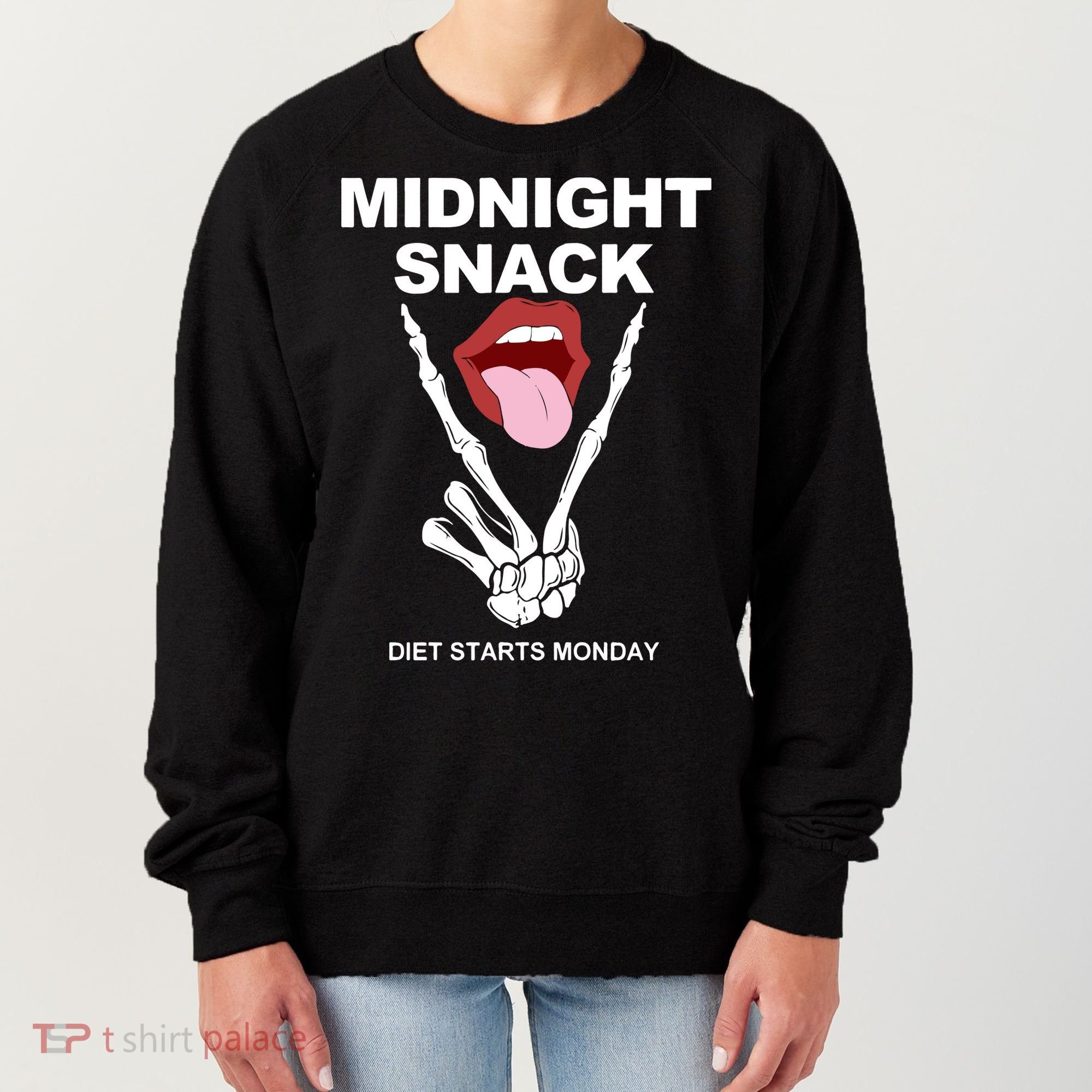 Midnight Snack Diet Starts Monday Women's Sweatshirt