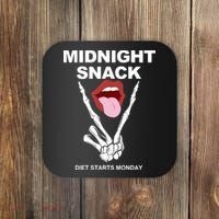 Midnight Snack Diet Starts Monday Coaster thumb 0