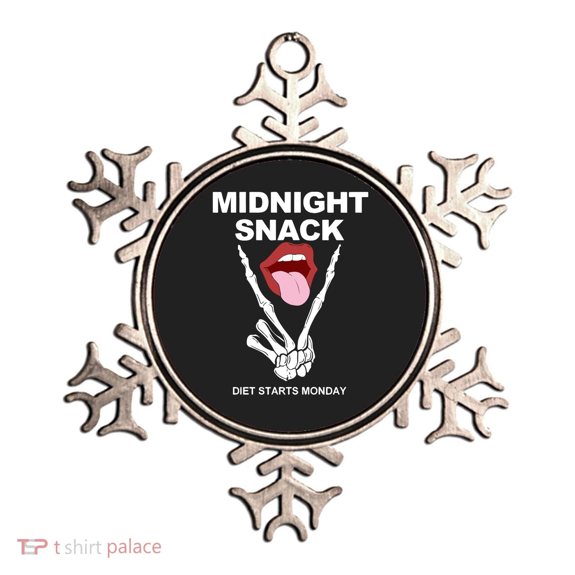 Midnight Snack Diet Starts Monday Ornament