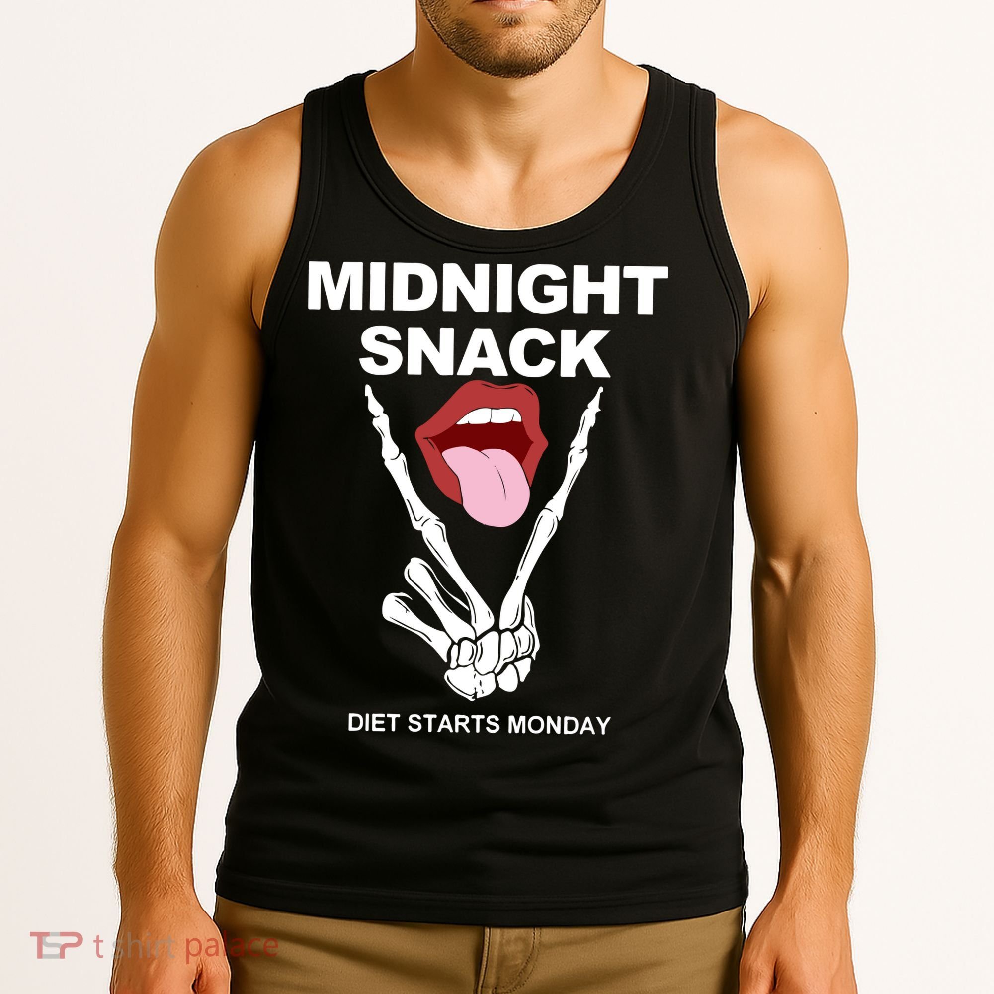 Midnight Snack Diet Starts Monday Tank Top
