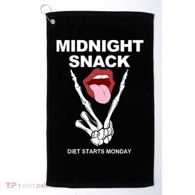 Midnight Snack Diet Starts Monday Golf Towel