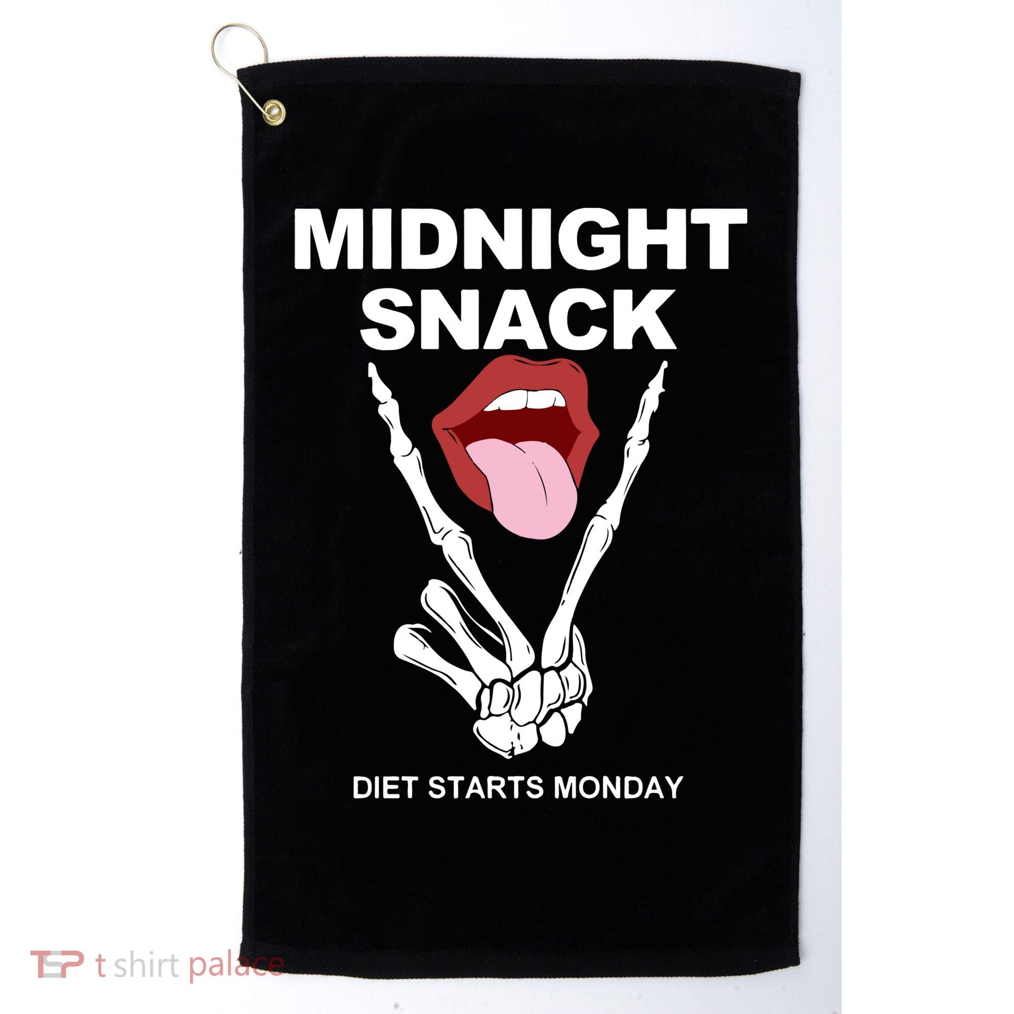 Midnight Snack Diet Starts Monday Golf Towel