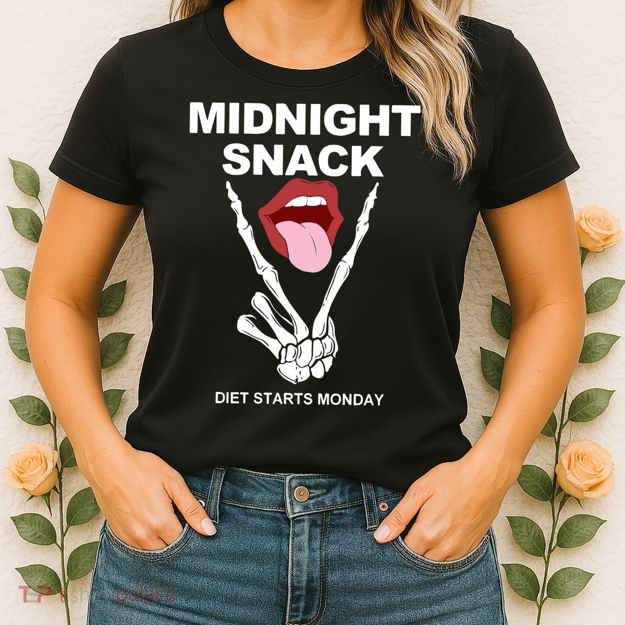 Midnight Snack Diet Starts Monday Women's T-Shirt