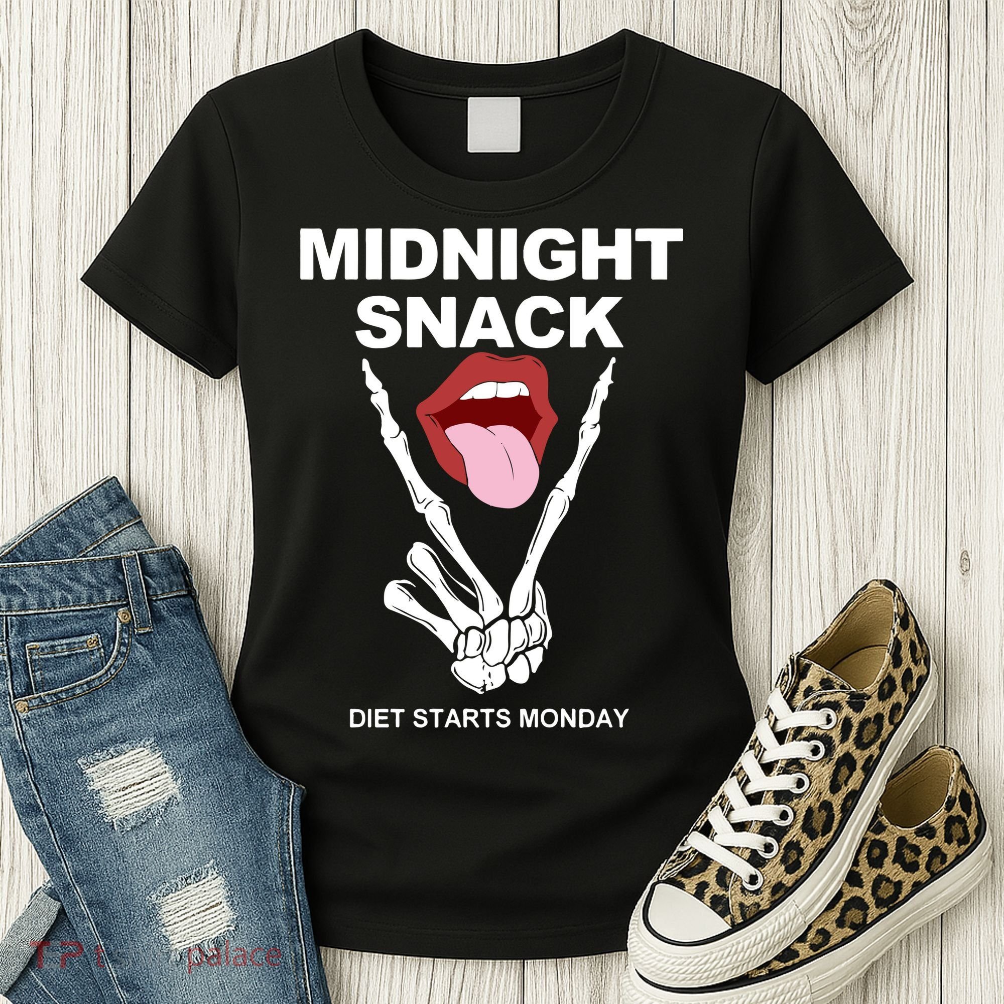 Midnight Snack Diet Starts Monday Women's T-Shirt