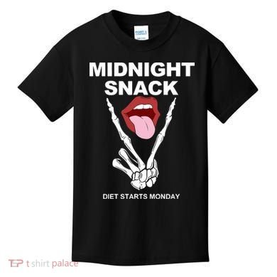Midnight Snack Diet Starts Monday Kids T-Shirt