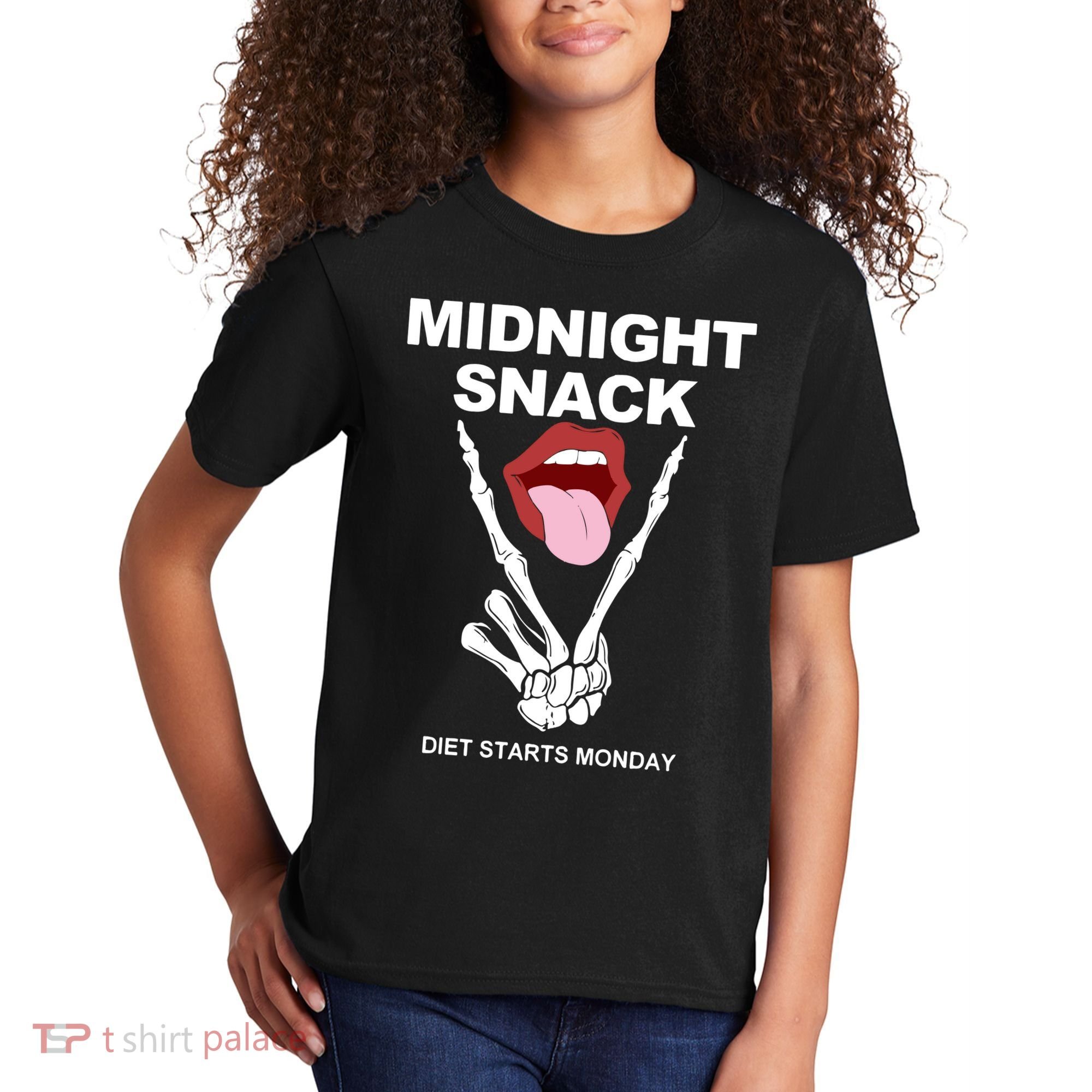 Midnight Snack Diet Starts Monday Kids T-Shirt