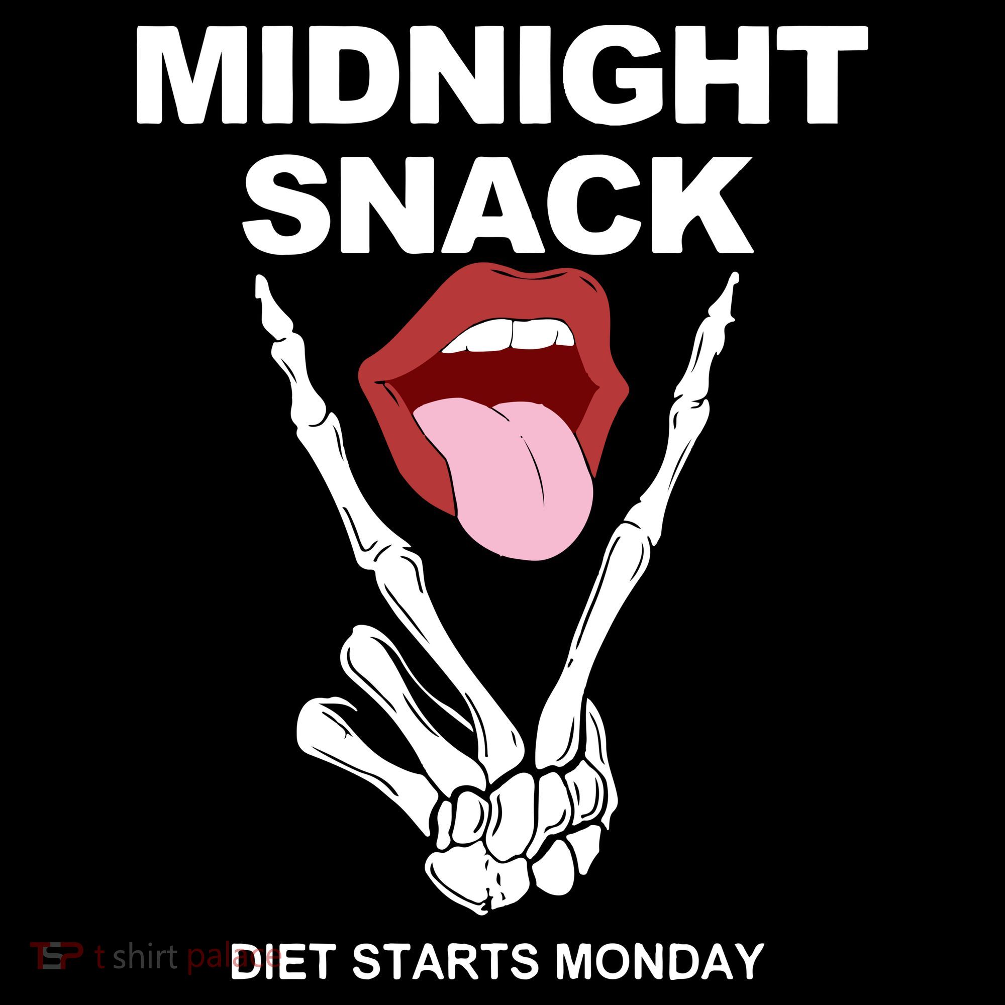 Midnight Snack Diet Starts Monday Kids T-Shirt