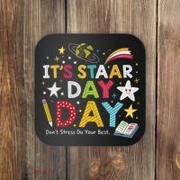 Motivational STAAR Day Wear For School Testing Season Coaster thumb 0