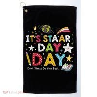 Motivational STAAR Day Wear For School Testing Season Golf Towel thumb 0