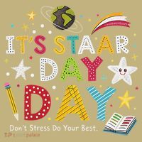 Motivational STAAR Day Wear For School Testing Season Button thumb 1