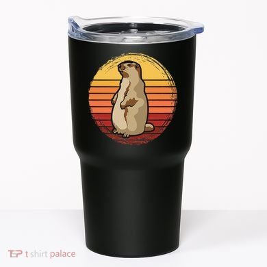 Marmot Sunset Design For Marmot Lovers Tumbler