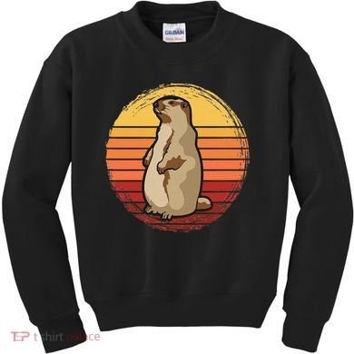 Marmot Sunset Design For Marmot Lovers Kids Sweatshirt