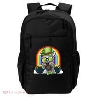 Miniature Schnauzer Dog Leprechaun Funny St Patricks Day Gift Backpack thumb 0