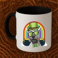 Miniature Schnauzer Dog Leprechaun Funny St Patricks Day Gift Coffee Mug thumb 2