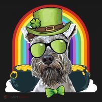 Miniature Schnauzer Dog Leprechaun Funny St Patricks Day Gift Women's Hoodie thumb 2