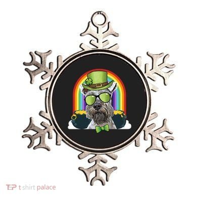 Miniature Schnauzer Dog Leprechaun Funny St Patricks Day Gift Ornament
