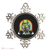 Miniature Schnauzer Dog Leprechaun Funny St Patricks Day Gift Ornament thumb 0
