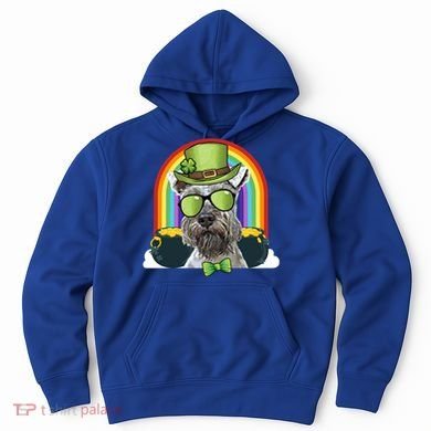 Miniature Schnauzer Dog Leprechaun Funny St Patricks Day Gift Hoodie