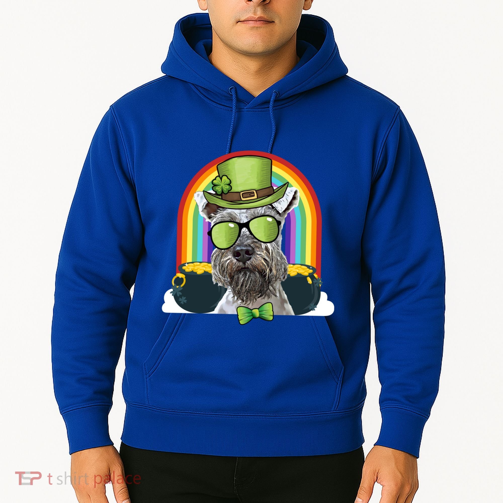 Miniature Schnauzer Dog Leprechaun Funny St Patricks Day Gift Hoodie