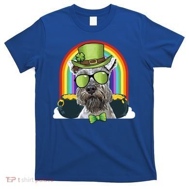 Miniature Schnauzer Dog Leprechaun Funny St Patricks Day Gift T-Shirt