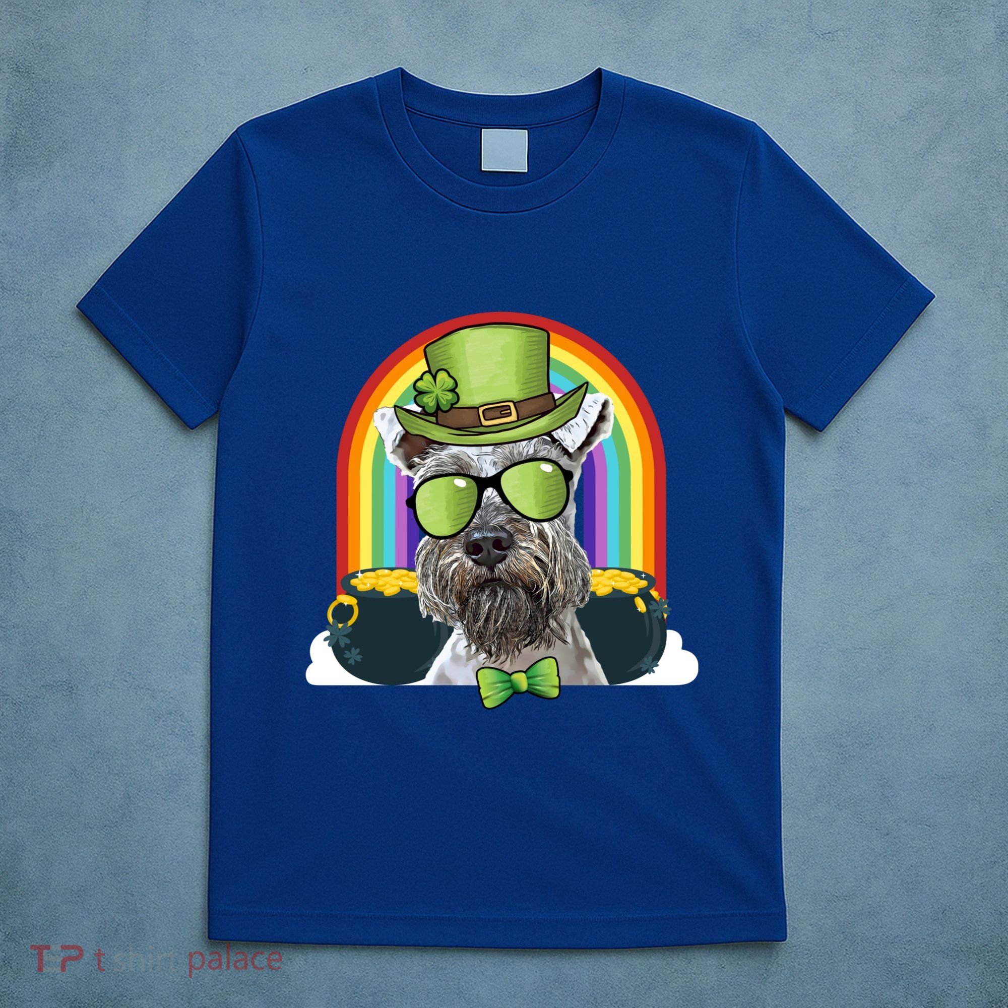 Miniature Schnauzer Dog Leprechaun Funny St Patricks Day Gift T-Shirt