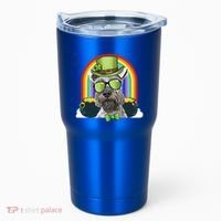 Miniature Schnauzer Dog Leprechaun Funny St Patricks Day Gift Tumbler thumb 0