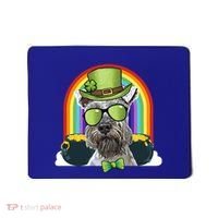 Miniature Schnauzer Dog Leprechaun Funny St Patricks Day Gift Mousepad thumb 0